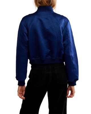 Ellie Satin Bomber Jacket