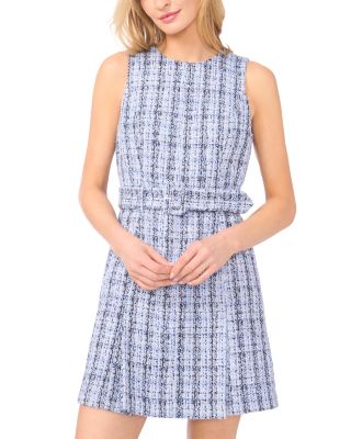 Sleeveless Pleated Mini Dress