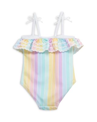 Girls' Multi Striped One Piece Swimsuit - Baby