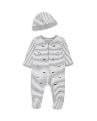 Boys' Race Cars Footie & Hat - Baby