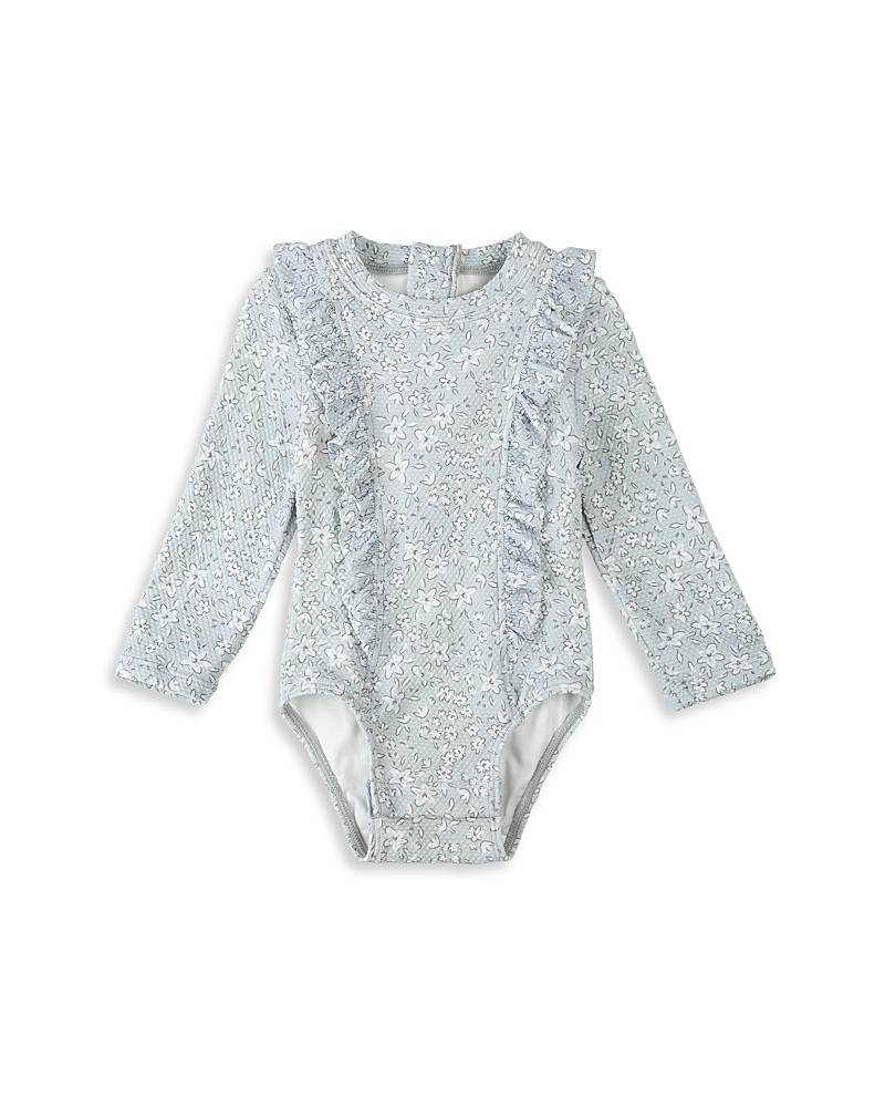 Firsts by petit lem Girls' Floral Print One Piece Swimsuit - Baby
