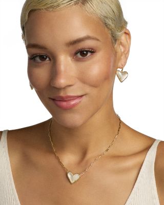 Ari Heart Statement Drop Earrings