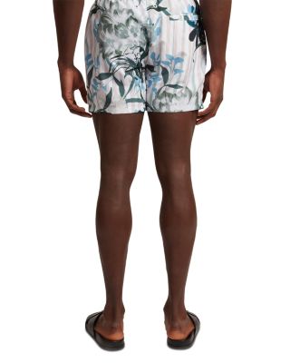 Palmdle Floral Stripe Printed Swim Short