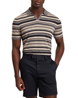 Brodi Striped Knit Polo Shirt