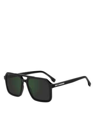 Double Bridge Square Sunglasses, 56mm