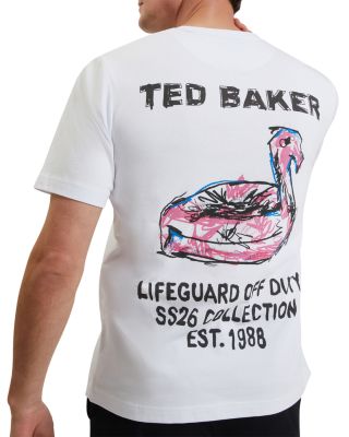 Ramoss Short Sleeve Relaxed Fit Flamingo Graphic Tee