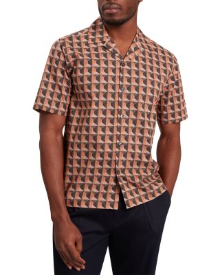 Nayelin Short Sleeve Relaxed Painted Geo Shirt