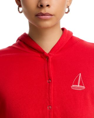Sadie Sailboat Snap Front Hoodie - Exclusive