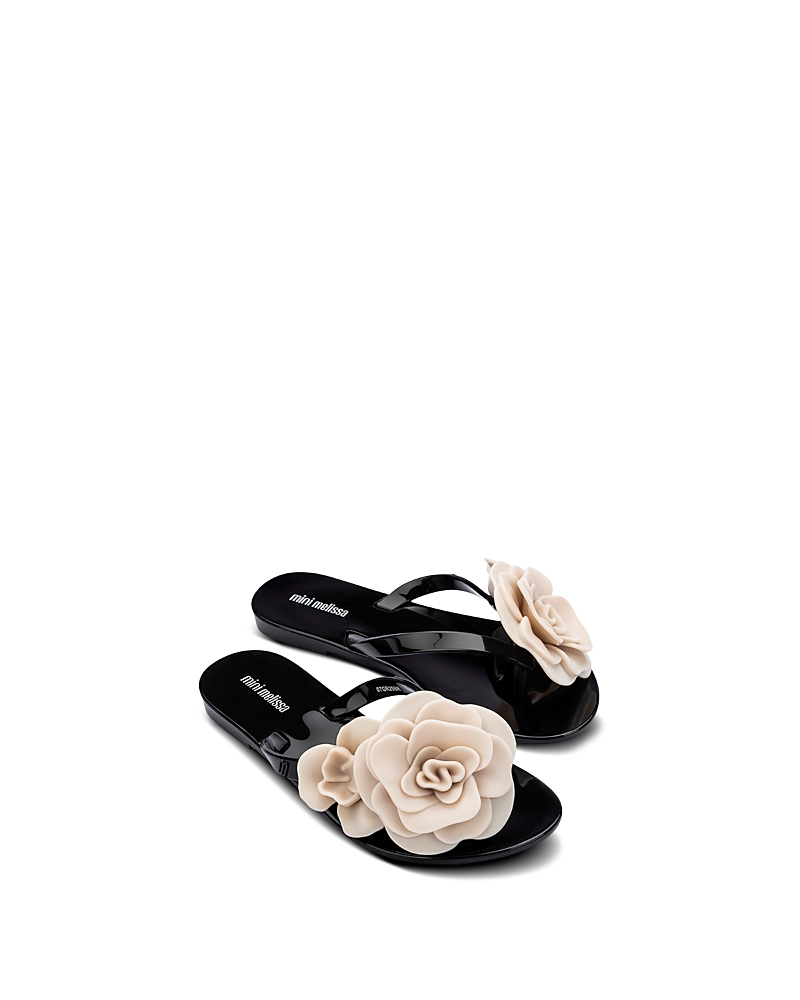 Mini Melissa Girls' Harmonic Petals Kids Flip Flop Sandals - Little Kid, Big Kid