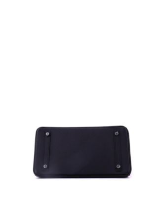 Birkin 30 Handbag Black Epsom with Palladium Hardware
