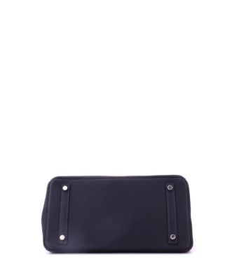 Birkin 30 Handbag Blue Togo with Palladium Hardware