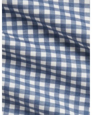 Boys' Gingham Soft Cotton Polo Shortall - Baby