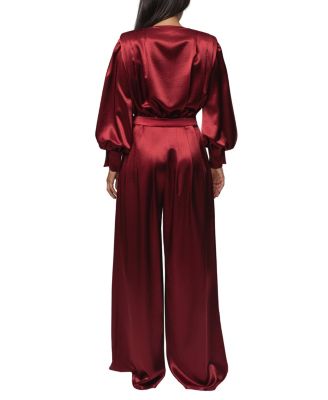  Satin Bliss Pleated Pant