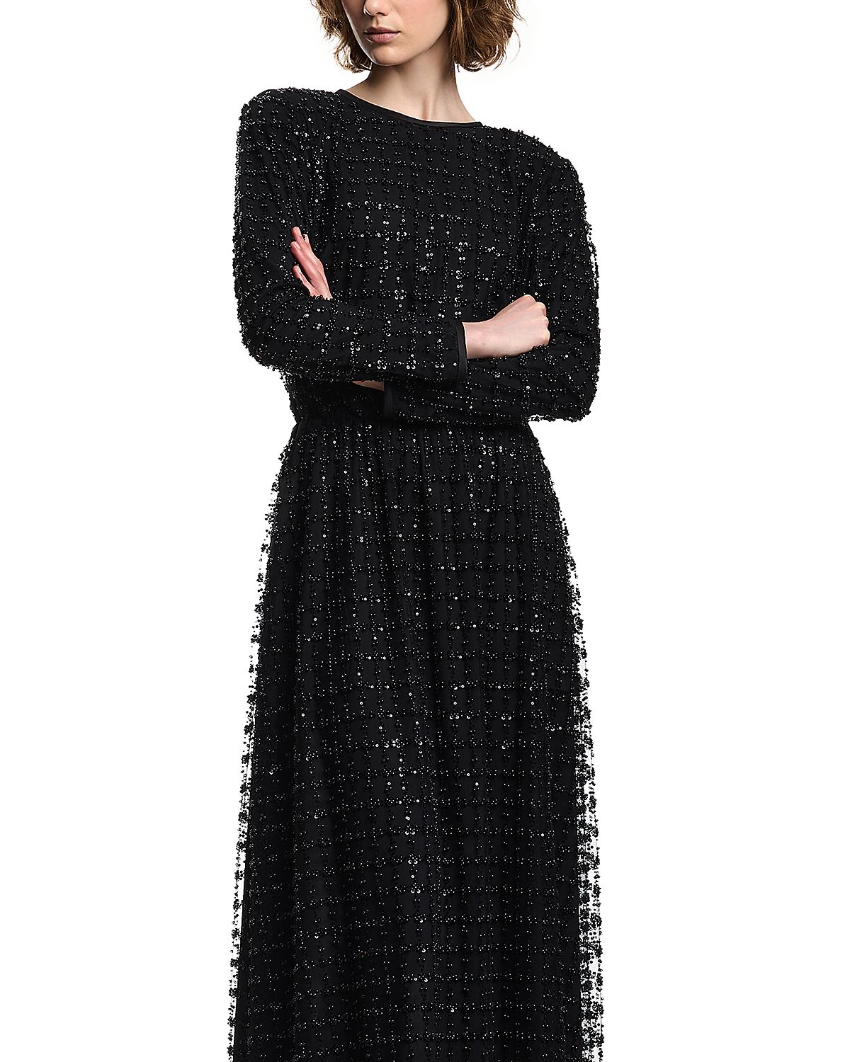Emporio Armani Beaded Tulle Gown