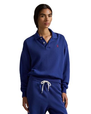 Polo Collar Fleece Pullover