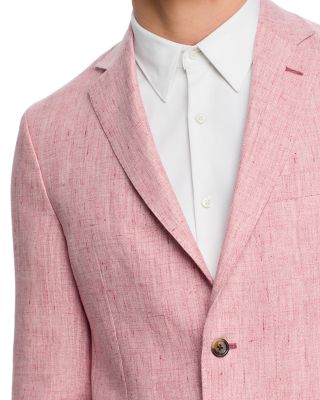 Linen M&eacute;lange Solid Regular Fit Extra-Soft Jacket - Exclusive