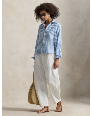 Cropped Linen Shirt