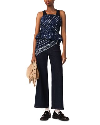 Patterned Bustier Top