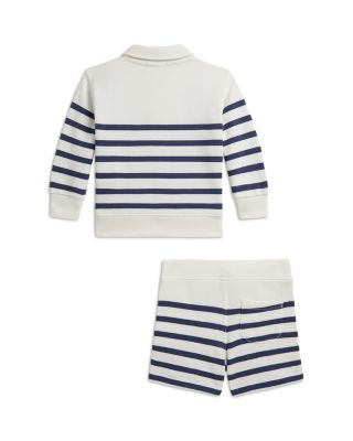 Boys' Striped French Terry Pullover & Shorts - Baby