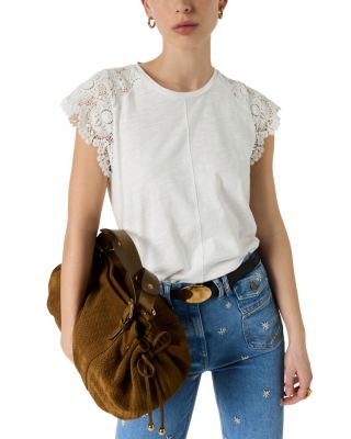 Mishaelle Lace Sleeve Tee