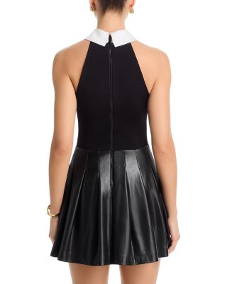 Tate Faux Leather Sleeveless Dress