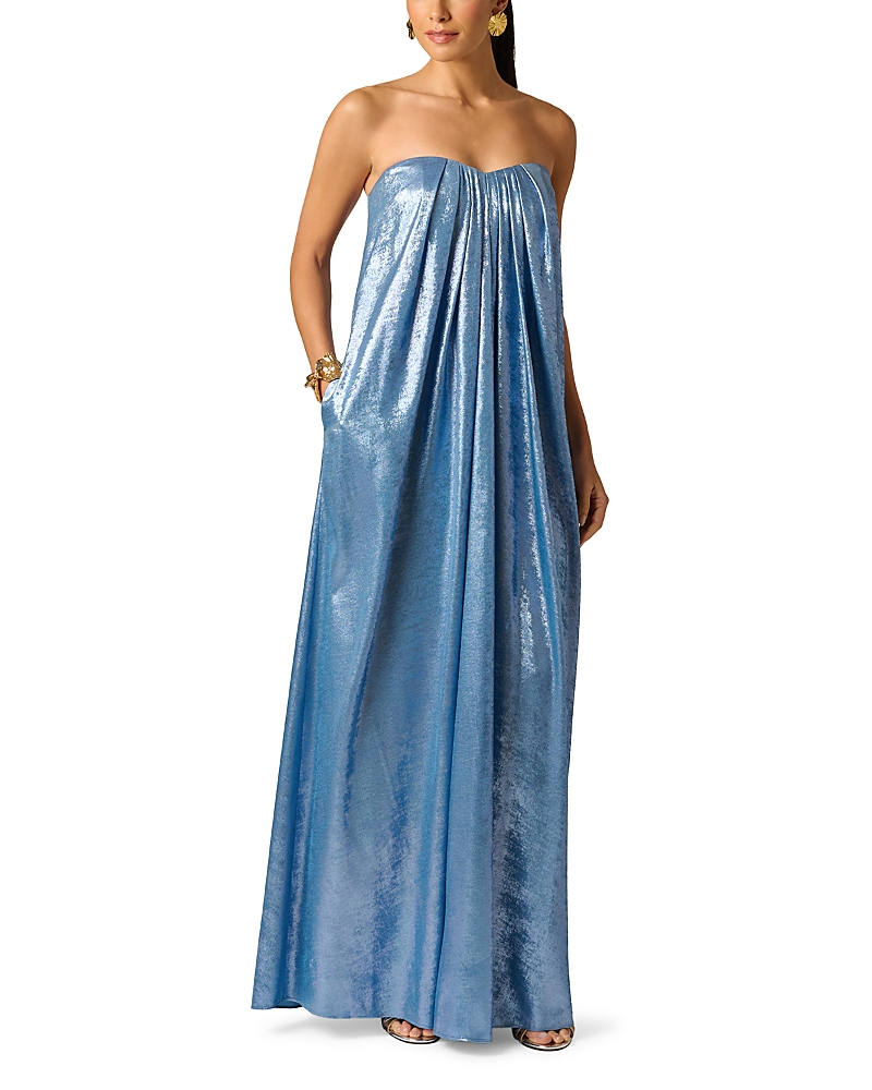 Adrianna By Adrianna Papell Foiled Chiffon Gown