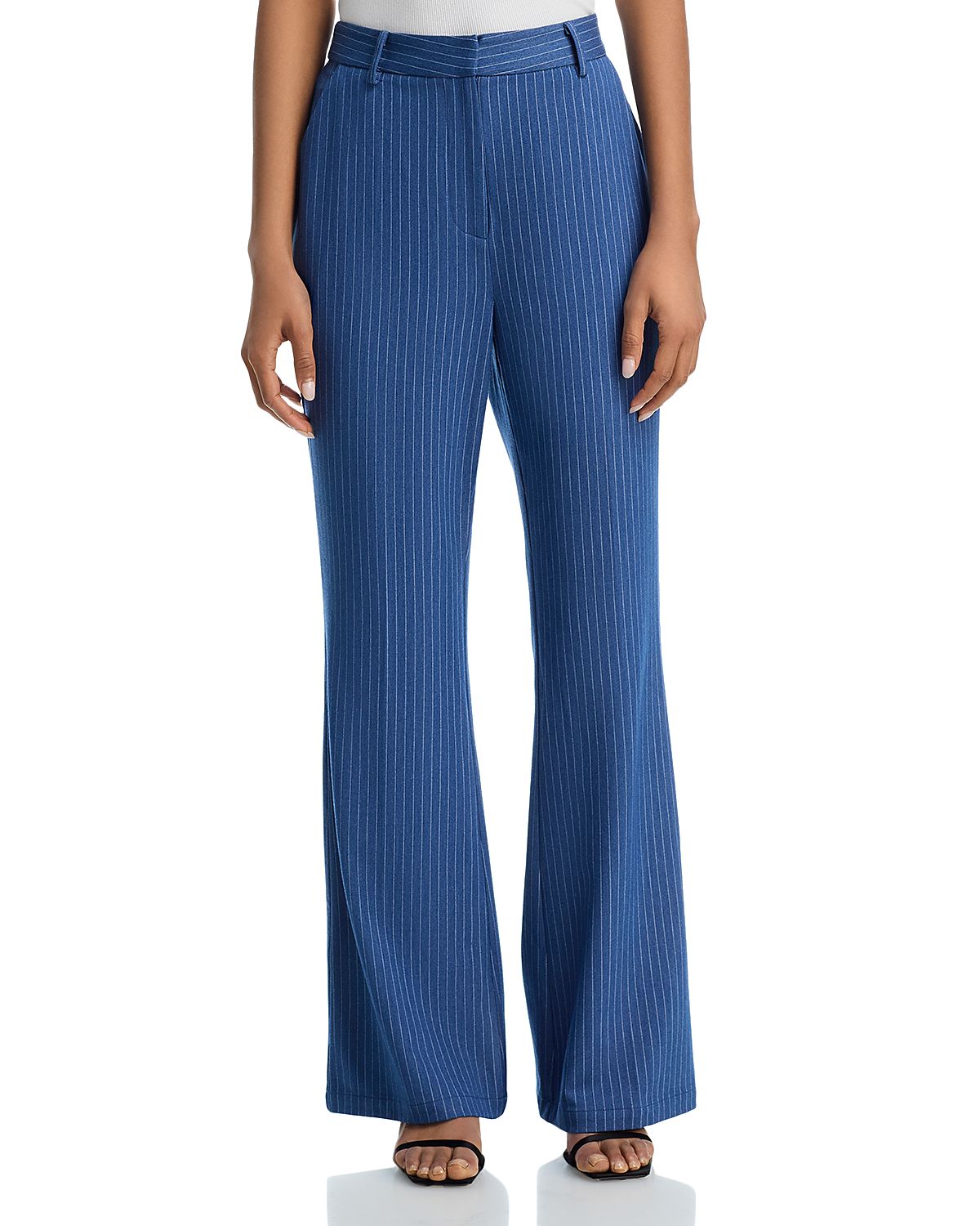 Aqua Pinstripe Pants - Exclusive