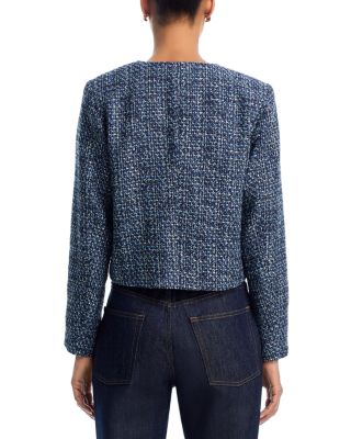 Collarless Tweed Blazer - Exclusive