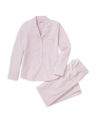 Woven Twill Plaid Classic Pajama Set