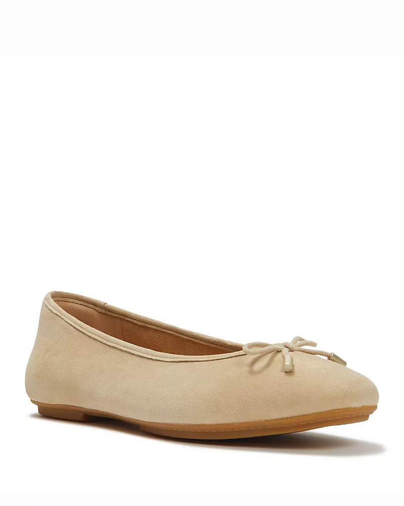 FitFlop Women's Decliato Bow Suede Ballet Flats