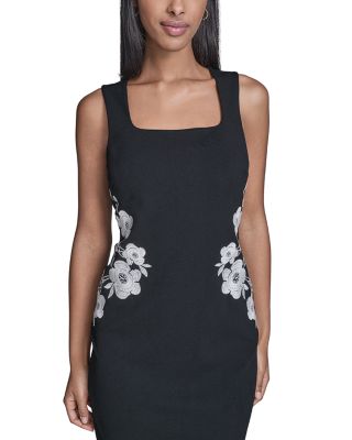 Scuba Crepe Midi Dress