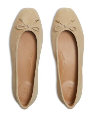 Women's Delicato Bow Suede Ballet Flats