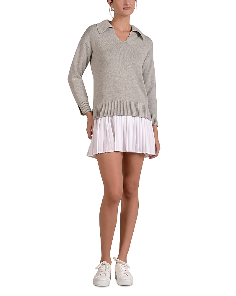 Elan Layered Look Sweater Dress