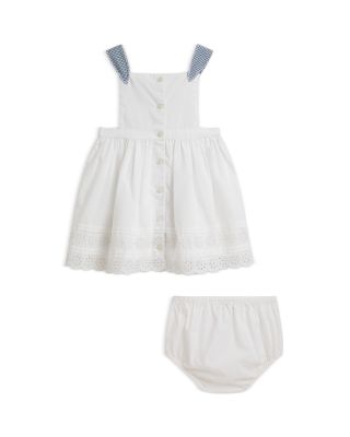 Girls' Eyelet Cotton Poplin Dress & Bloomer - Baby