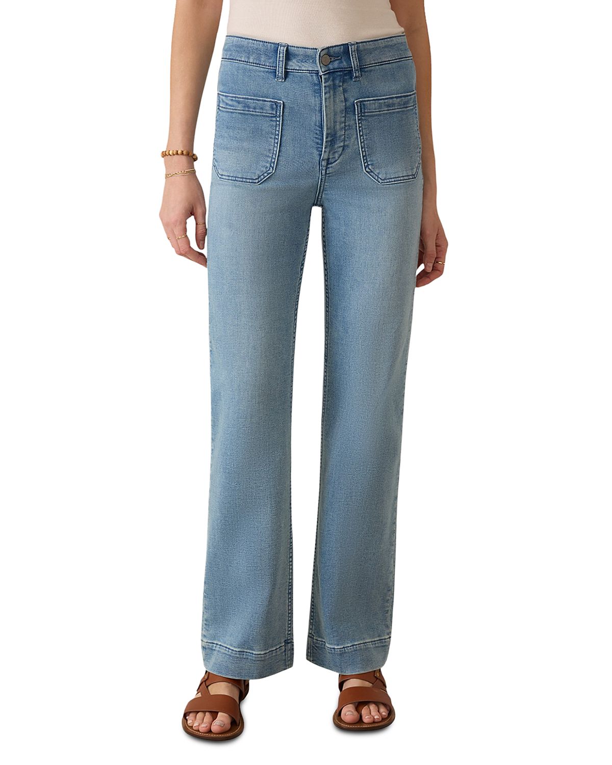 Faherty Stretch Terry Patch Pocket Ankle Pants