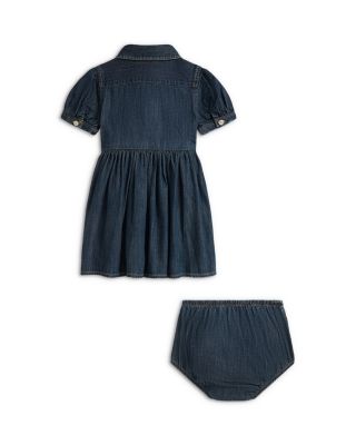 Girls' Cotton Denim Shirtdress & Bloomer - Baby