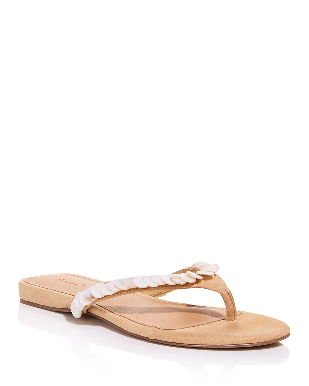 Aqua Women's Jules Embellished Thong Sandals - Exclusive