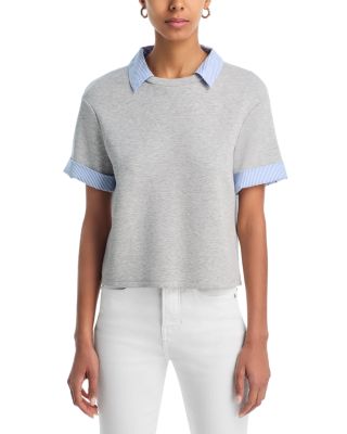 Stuyvesant Mixed Media Top