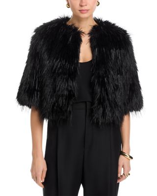 Aspen Faux Fur Shrug