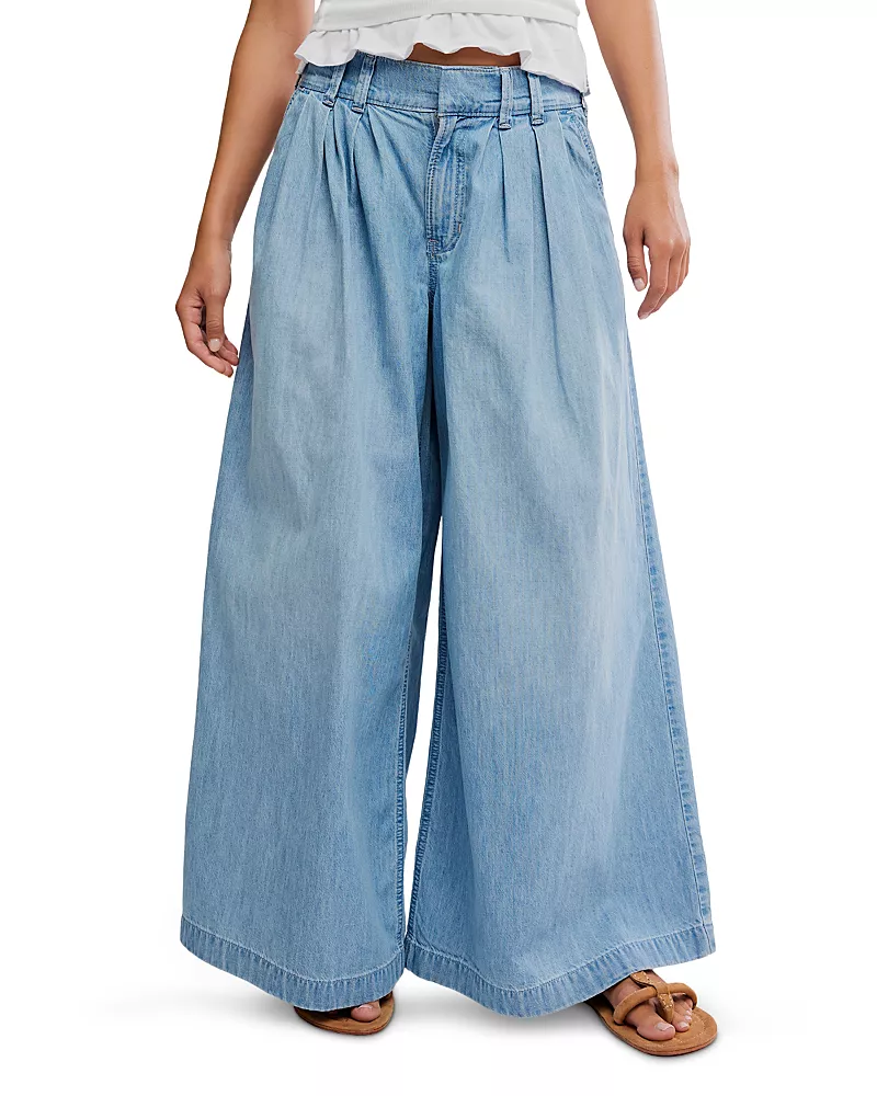 Free People Scout High Rise Wide Leg Jeans in California