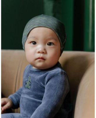  Unisex Velour Plaid Bear Collection Footie - Baby