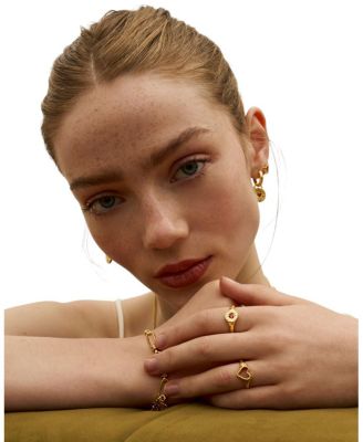  Outline Heart Stacking Ring