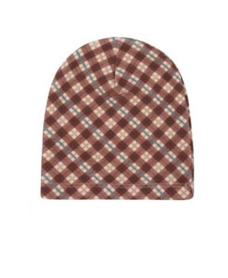  Unisex Velour Plaid Bear Collection Footie + Beanie - Baby