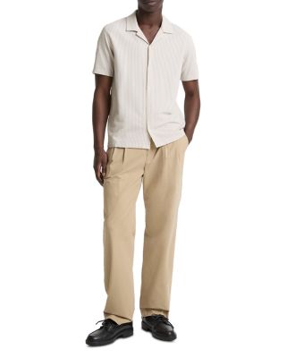 Seersucker Stripe Short Sleeve Cabana Shirt