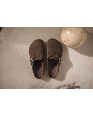 Women's Boston Suede Soft Footbed Clogs