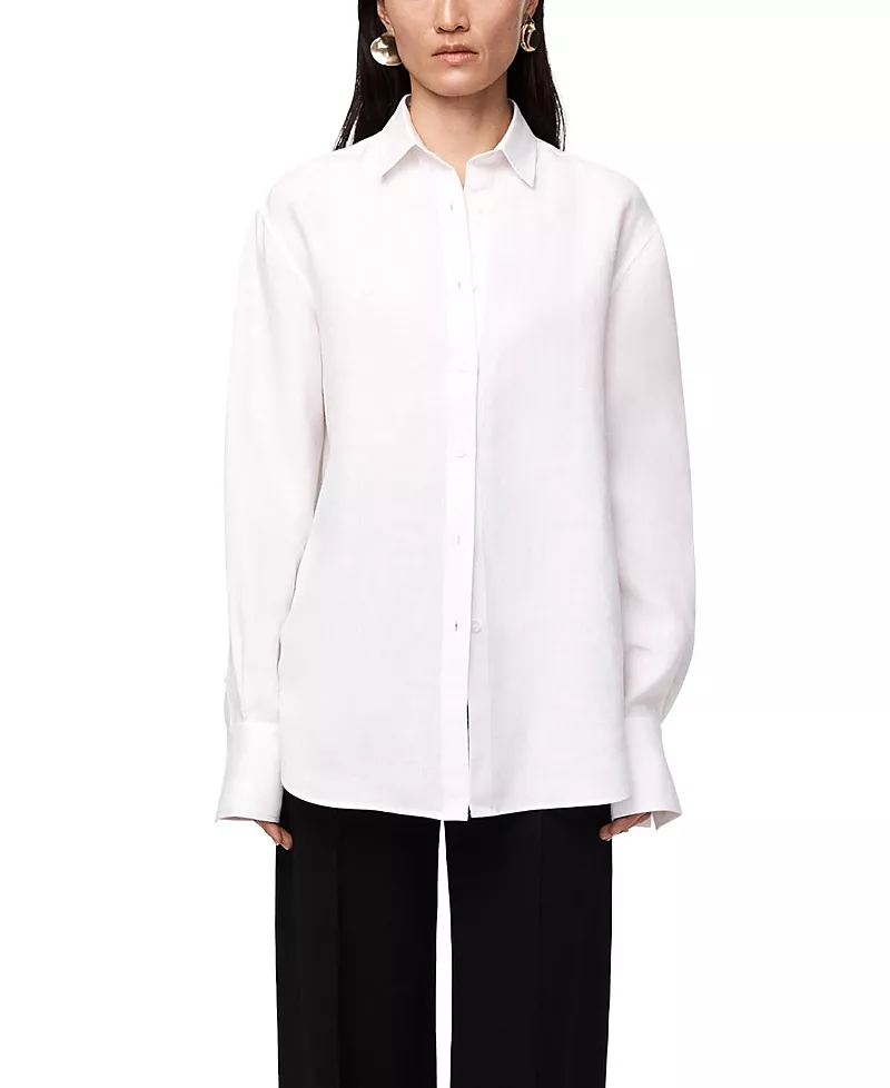 Another Tomorrow Linen Oversized Men's Shirt