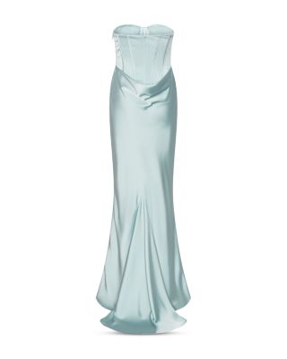 Satin Corset Maxi Dress