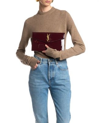 Uptown Clutch In Patent Leather
