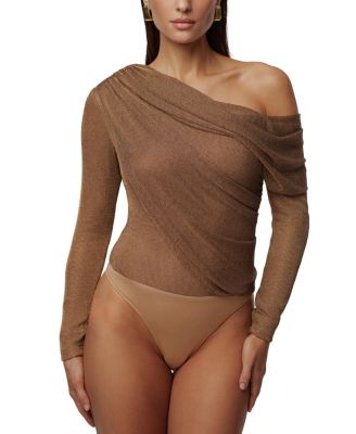  Opulent Metallic Bodysuit