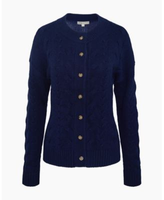  Fitted Cable Knit Cardigan